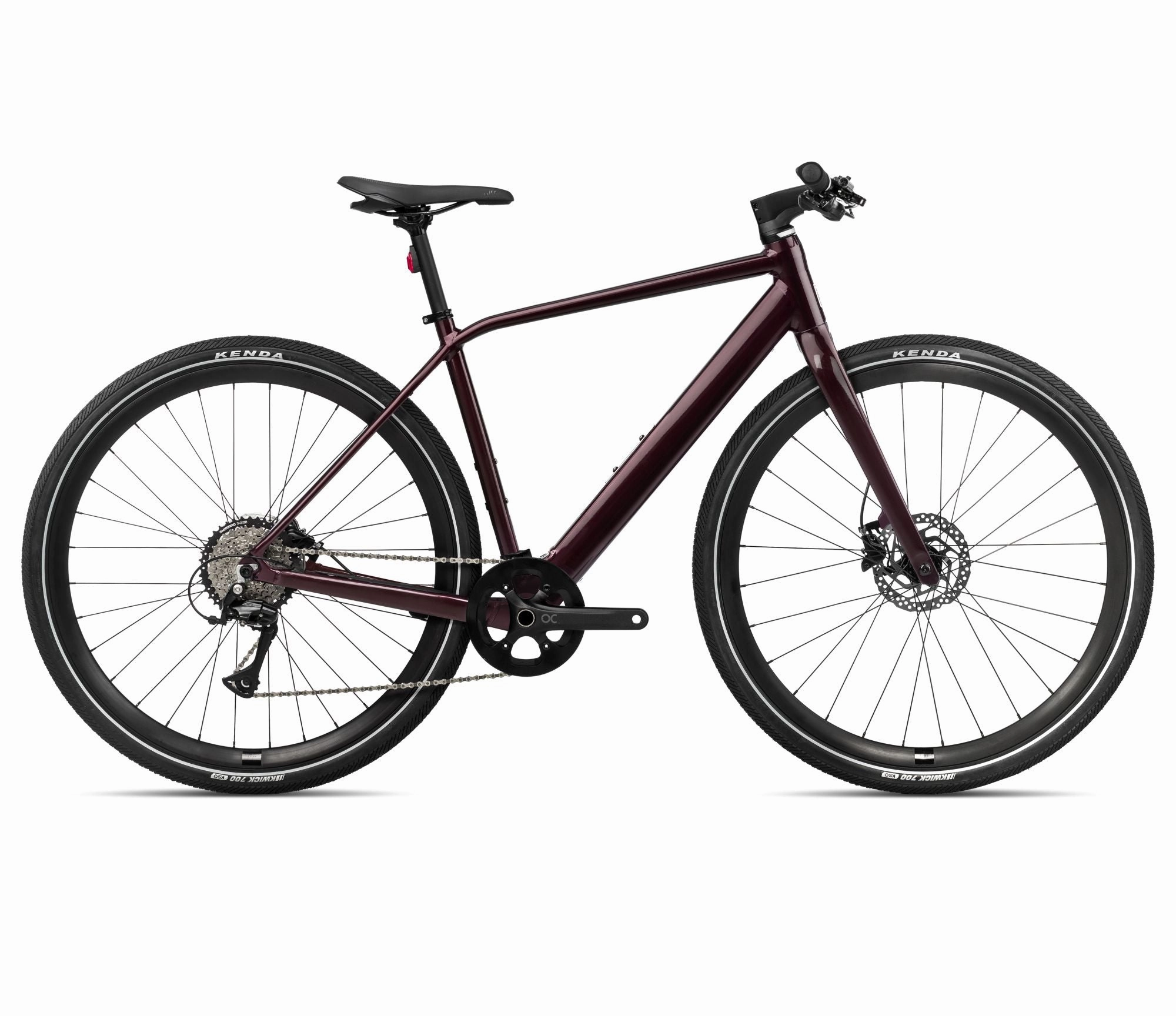 2024 Orbea VIBE H30 20mph City Urban E-Bikes - Small, Metallic Burgundy Red (Gloss)