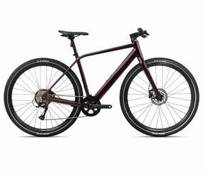 2024 Orbea VIBE H30 20mph City Urban E-Bikes - Small, Metallic Burgundy Red (Gloss)