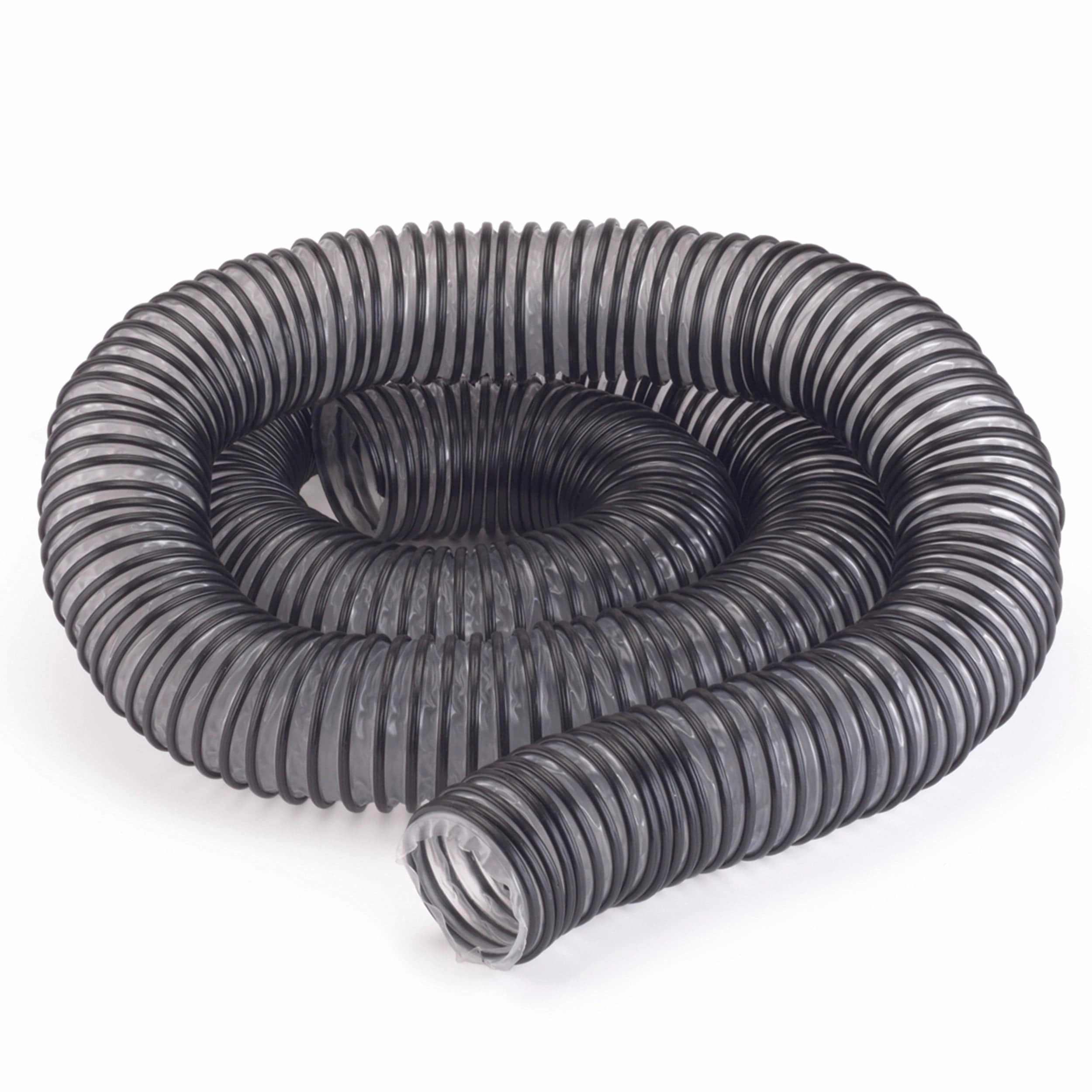 2.5" x 10' Light-Duty Dust Collection Hose - Semi-Clear