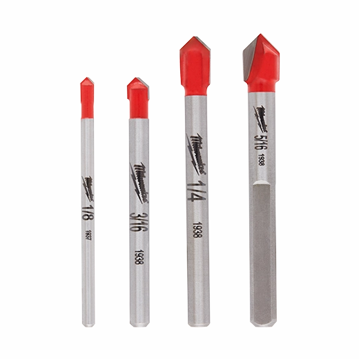 4pc. Glass And Tile Bit Set