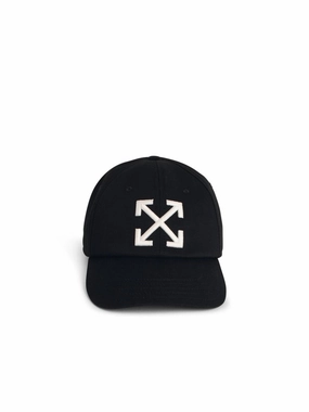 'Arrow' Black Cotton Cap