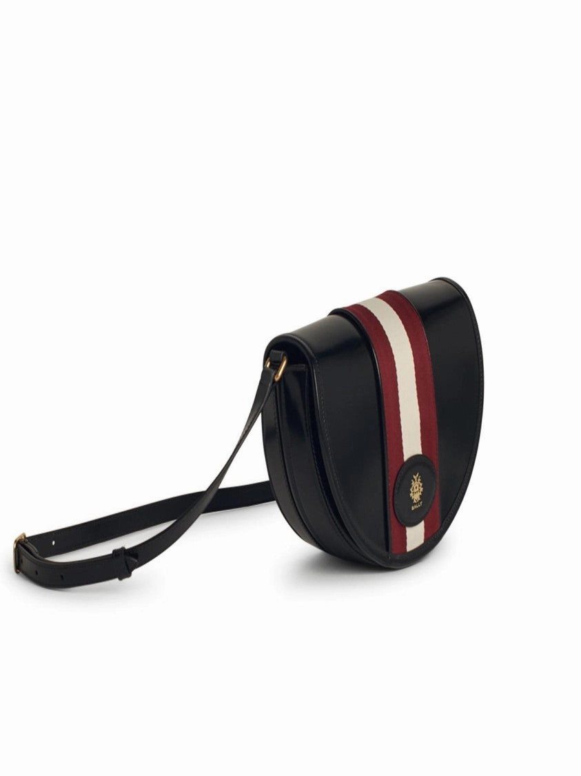 'Beckett' Black Leather Crossbody Bag