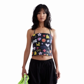   Coco Star Halter Neck Top 'AOP'
