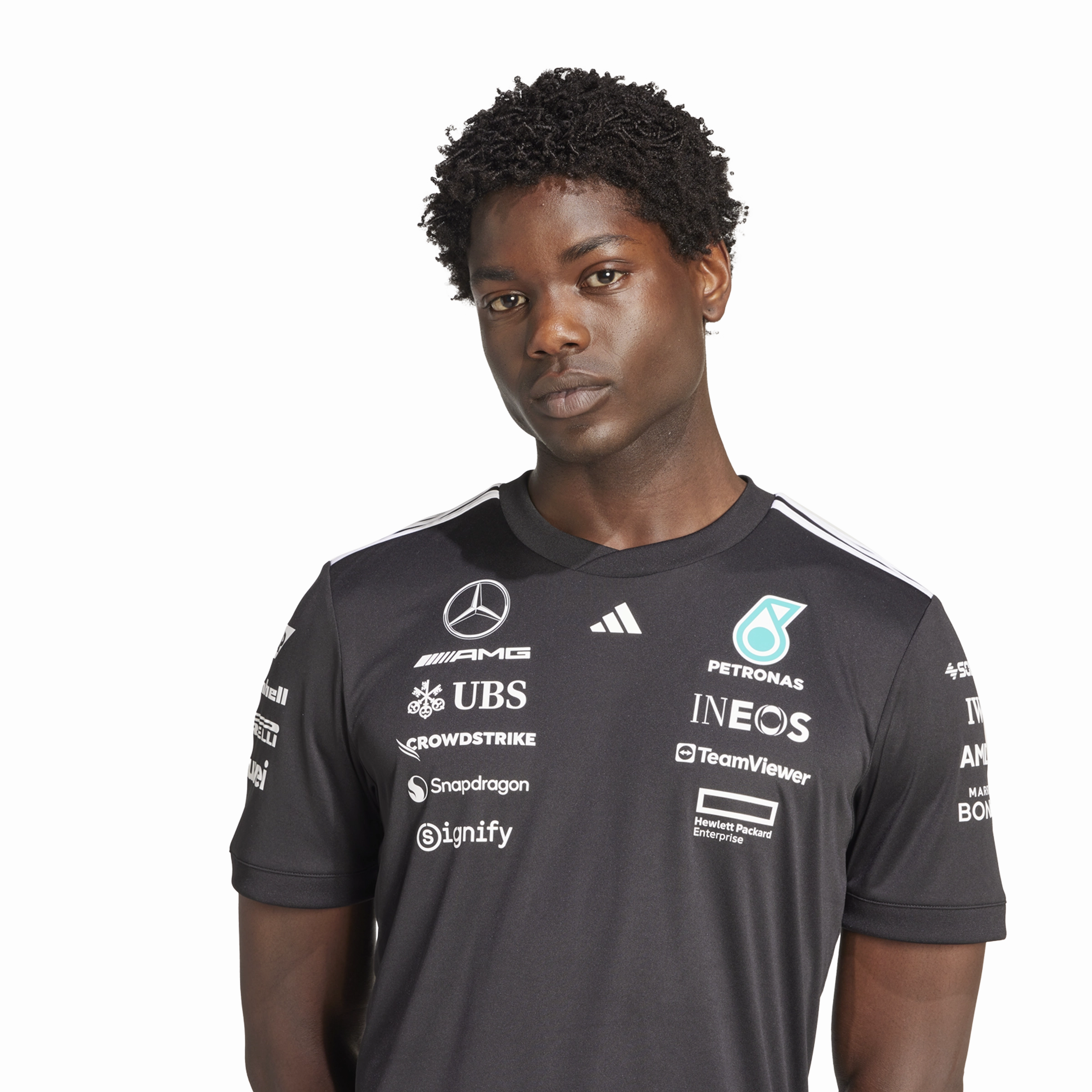   Mercedes AMG Petronas F1 Team Driver Jersey 'Black Reflective Silver'
