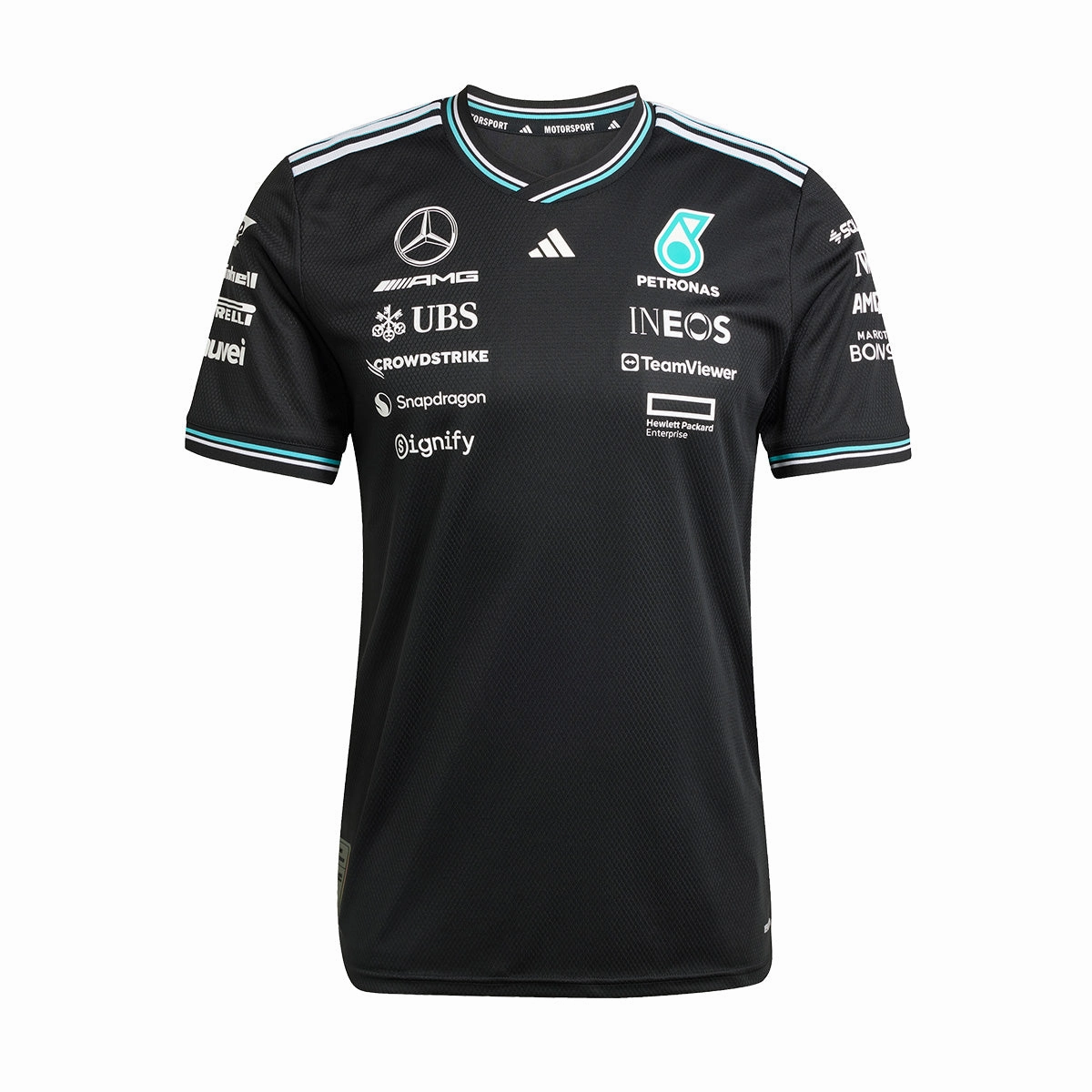  Mercedes AMG Petronas F1 Team Driver Jersey 'Black White'