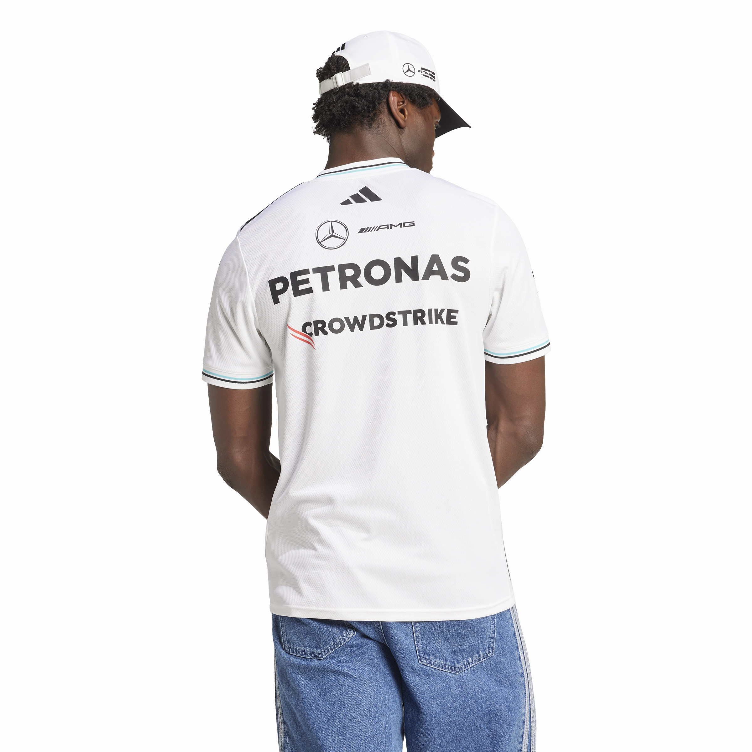   Mercedes AMG Petronas F1 Team Driver Jersey 'White Black'