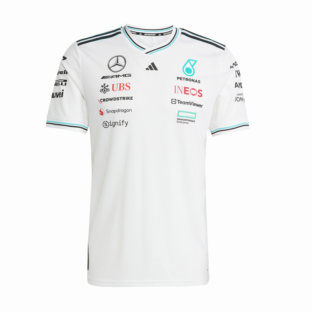   Mercedes AMG Petronas F1 Team Driver Jersey 'White Black'