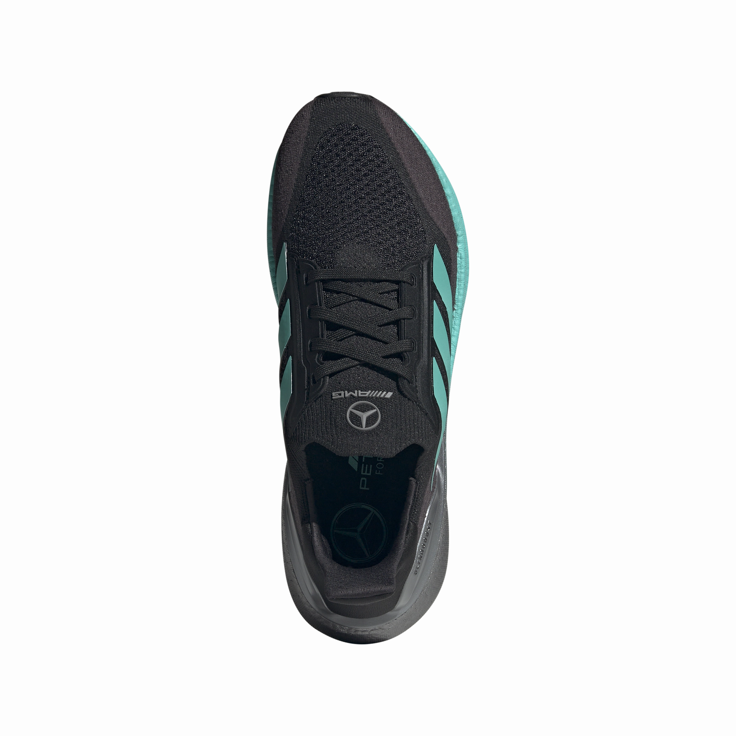   Mercedes AMG Petronas F1 Team Wmns Ultraboost 5X 'Core Black Semi Mint Rush'