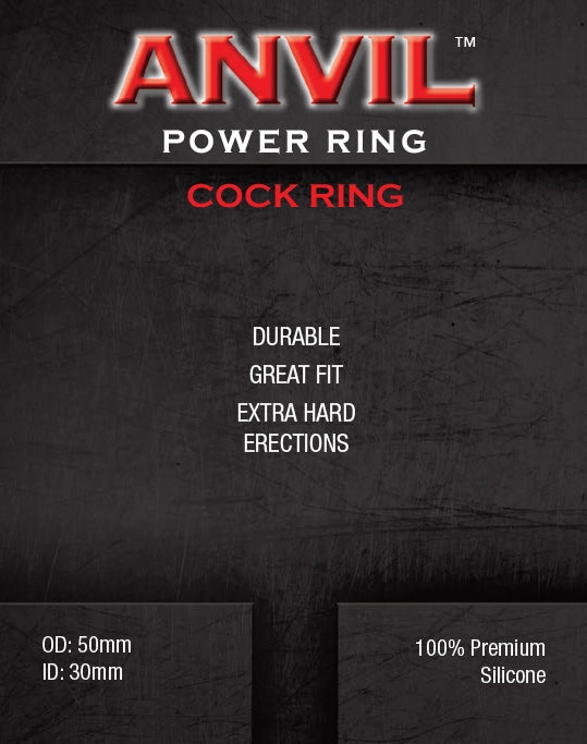 Anvil Blue/Black Power Ring