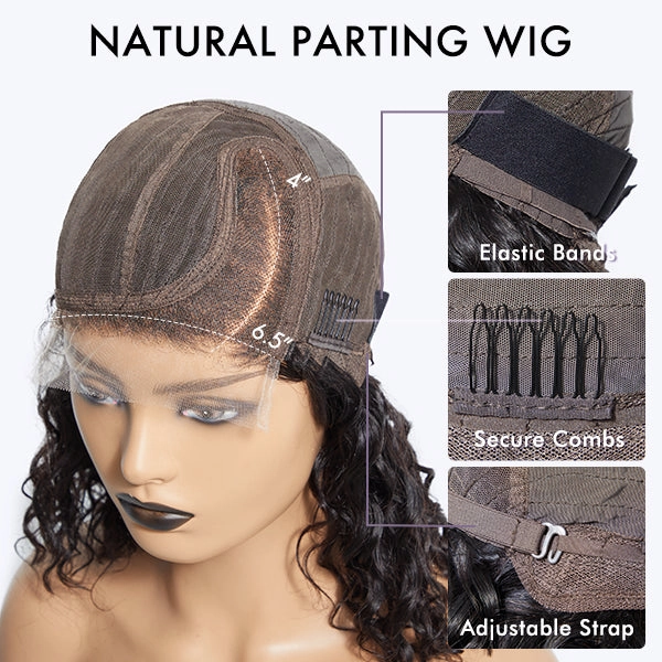 Ash Blonde Layered Bob Human Hair Wig Glueless Minimalist HD Lace Short Blonde Wig Pre-Cut Lace - US ONLY