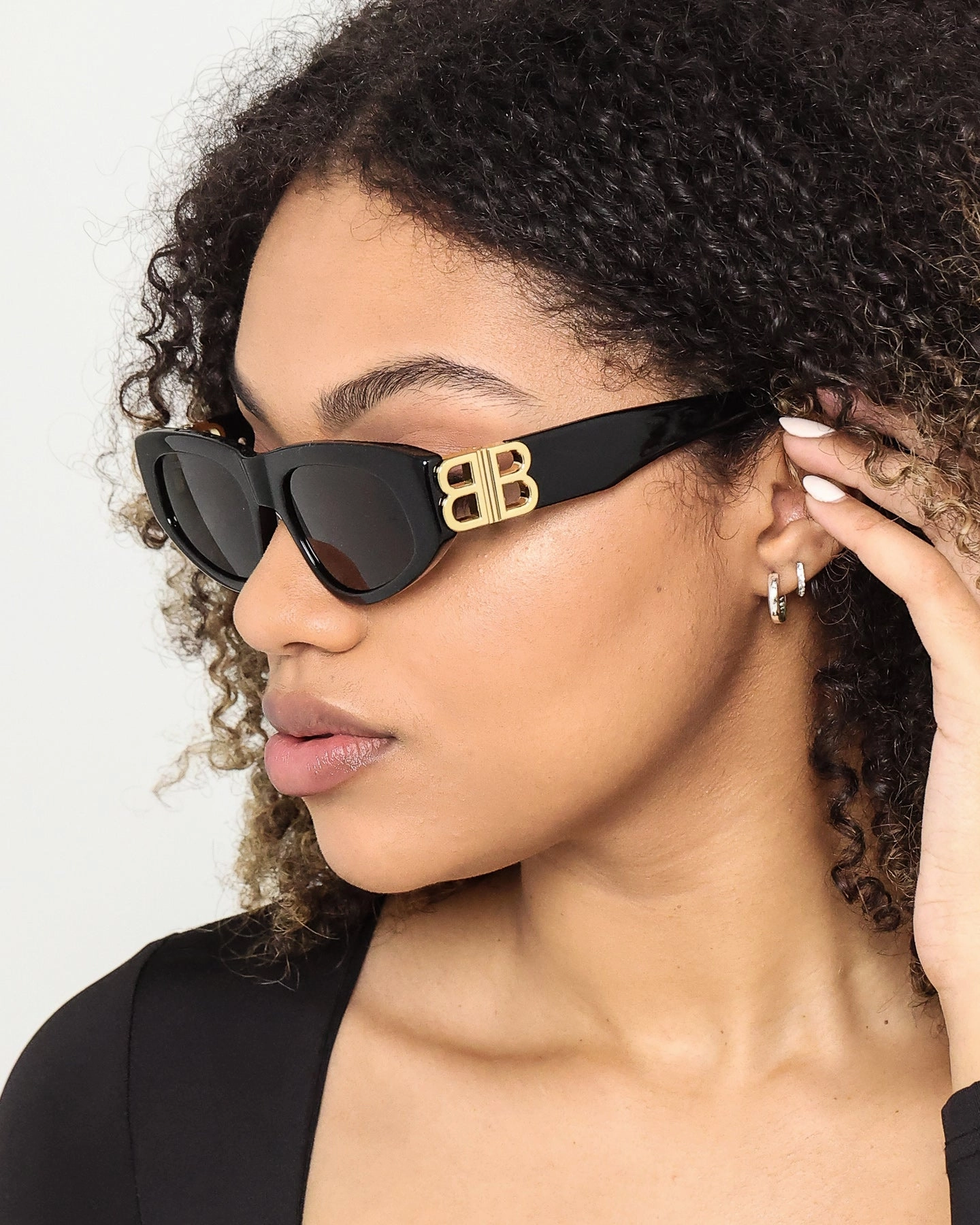 Balenciaga Dynasty D-Frame Sunglasses Black/Gold