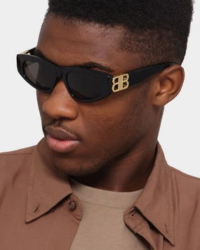 Balenciaga Dynasty D-Frame Sunglasses Black/Gold
