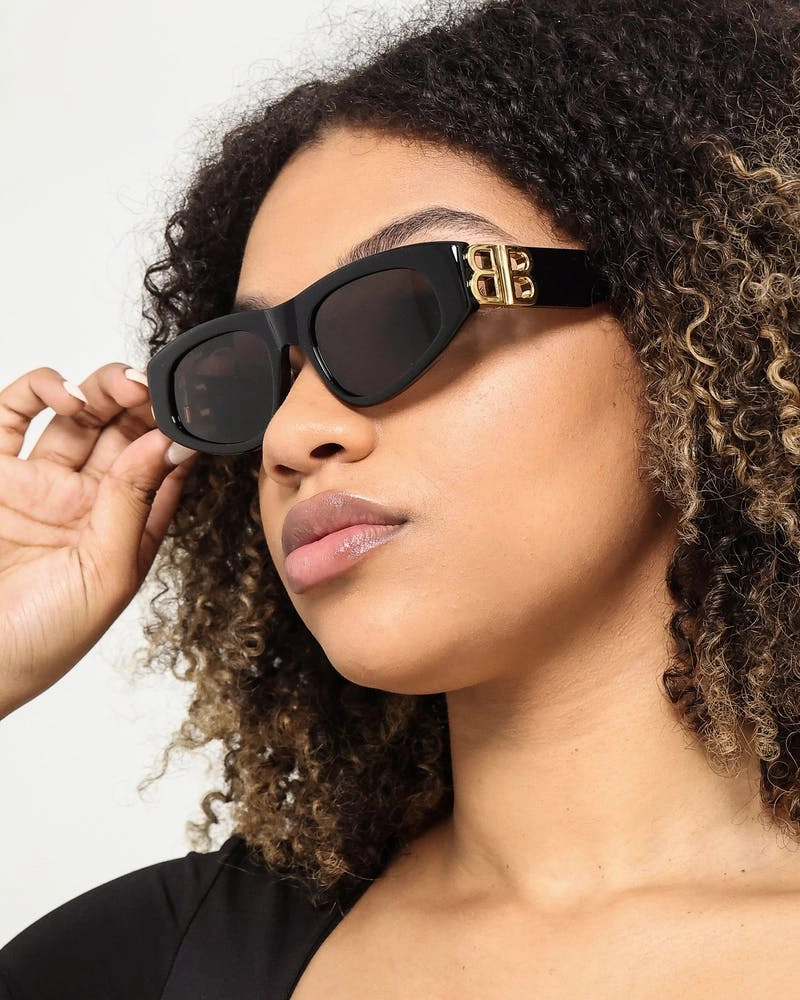 Balenciaga Dynasty D-Frame Sunglasses Black/Gold