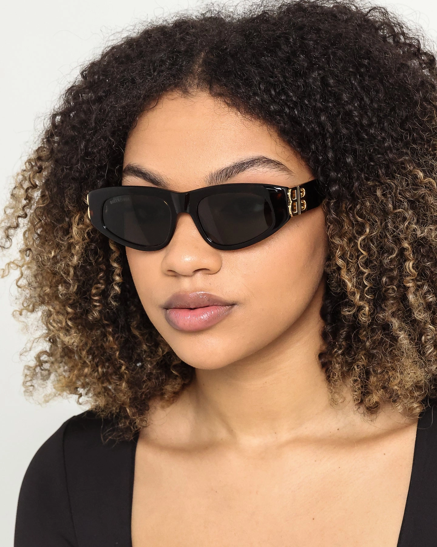 Balenciaga Dynasty D-Frame Sunglasses Tort/Gold