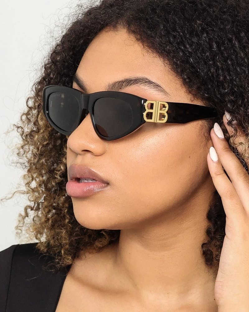 Balenciaga Dynasty D-Frame Sunglasses Tort/Gold