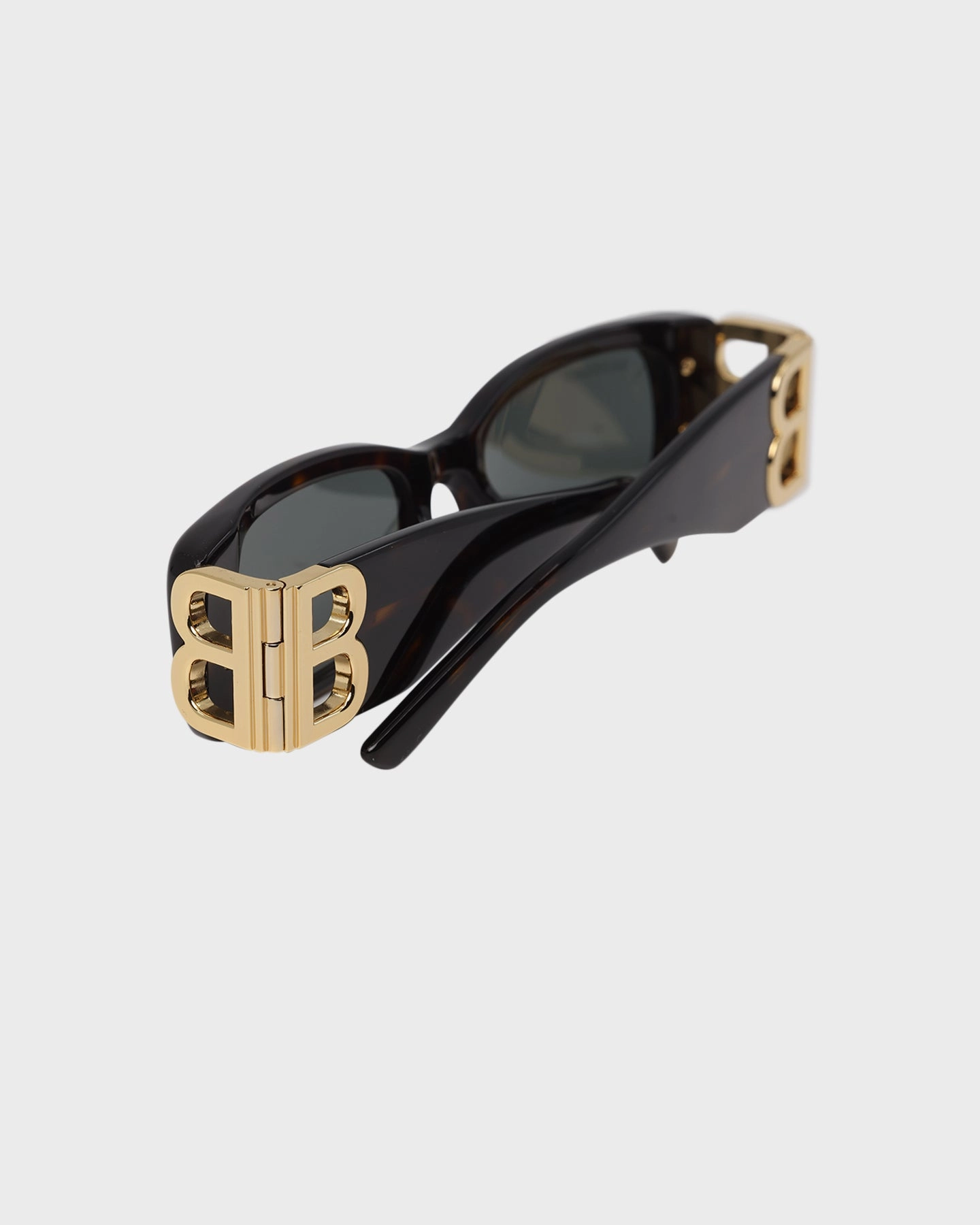 Balenciaga Dynasty Rectangle Sunglasses Tort/Gold