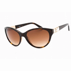 Bebe Women's Sunglasses - Tortoise Full Rim Oval Fixed Nose Pads Frame | BB7187 210