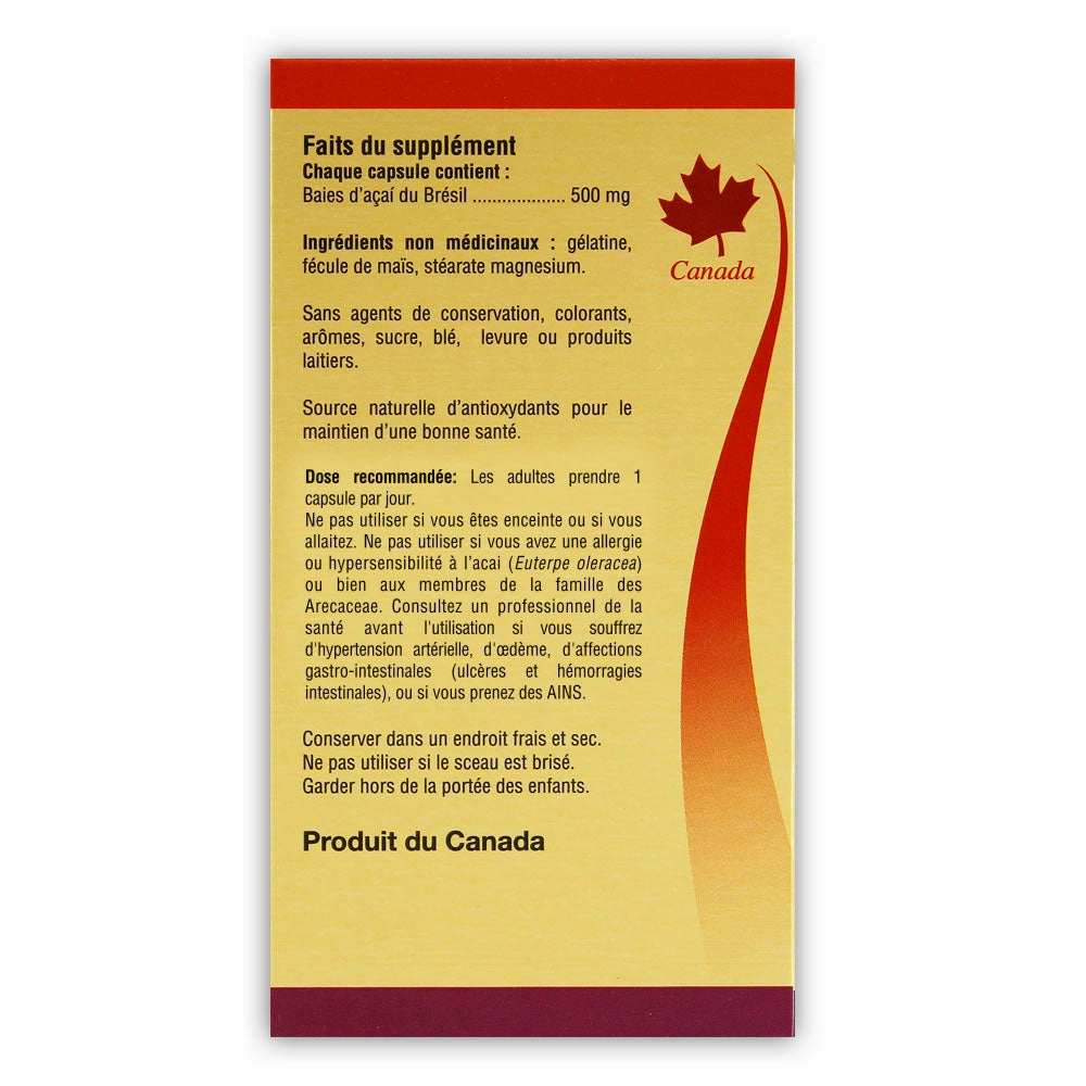 BILL Natural Sources® Brazil Açai Berry Antioxidant  500mg capsules