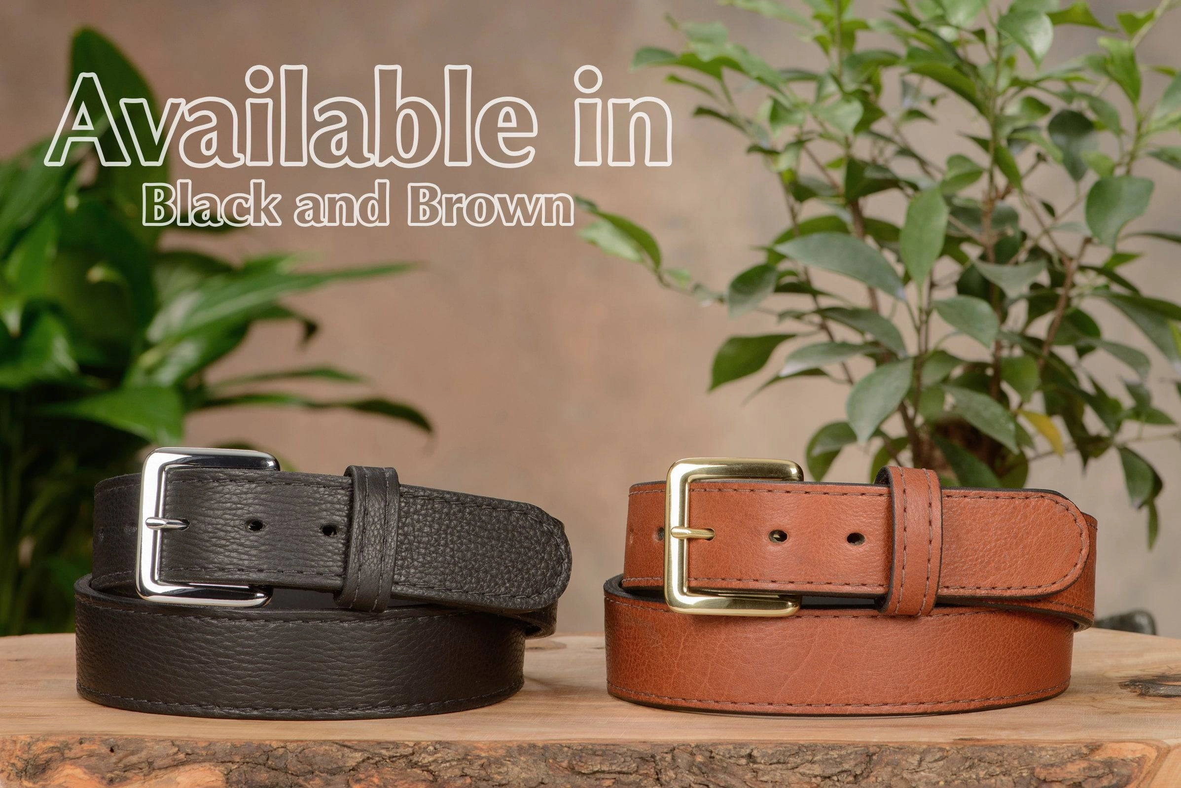 Black American Bison Money Belt With 25" Zipper 1.50" Wide