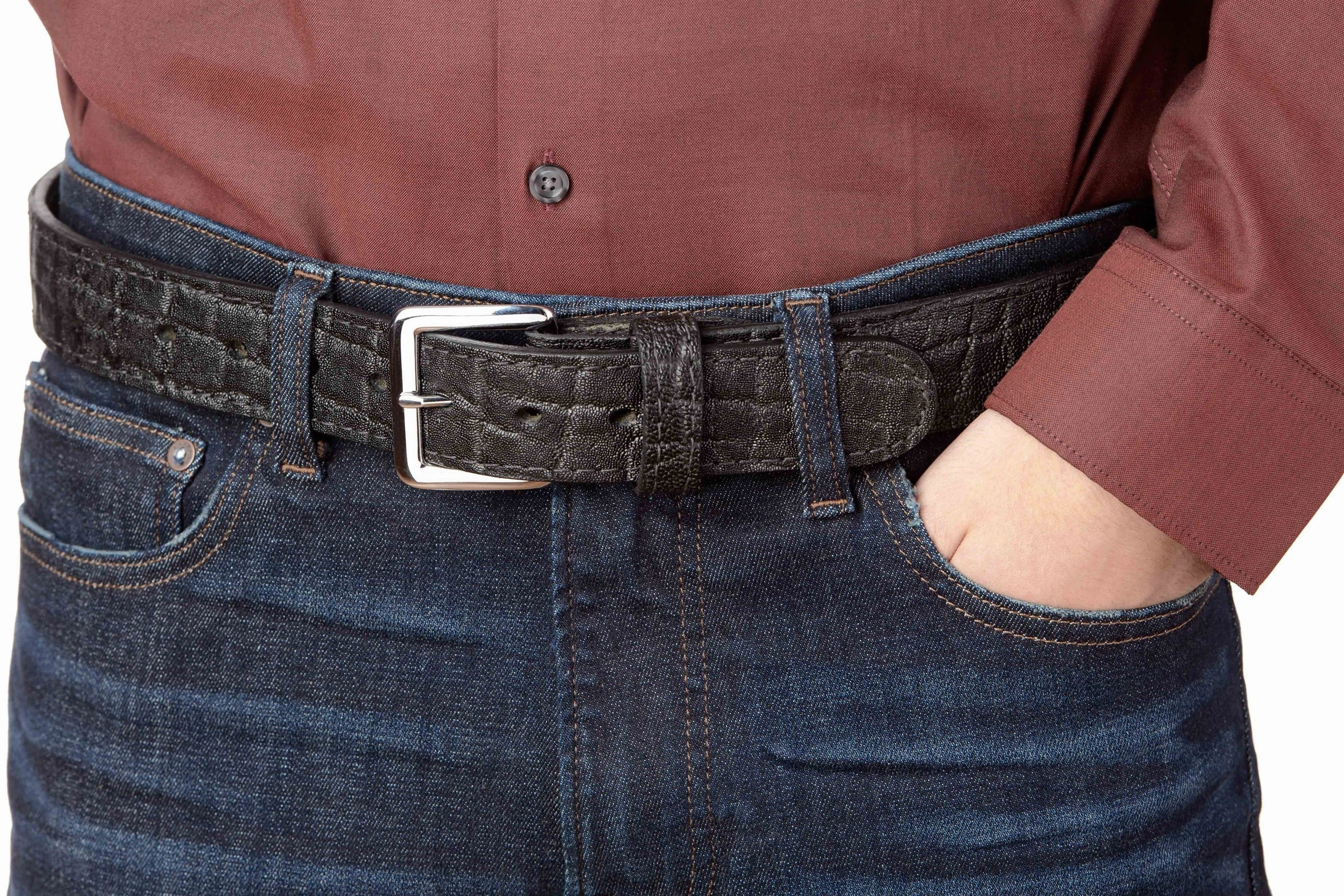 Black Elephant Money Belt With 25" Zipper 1.50" Wide
