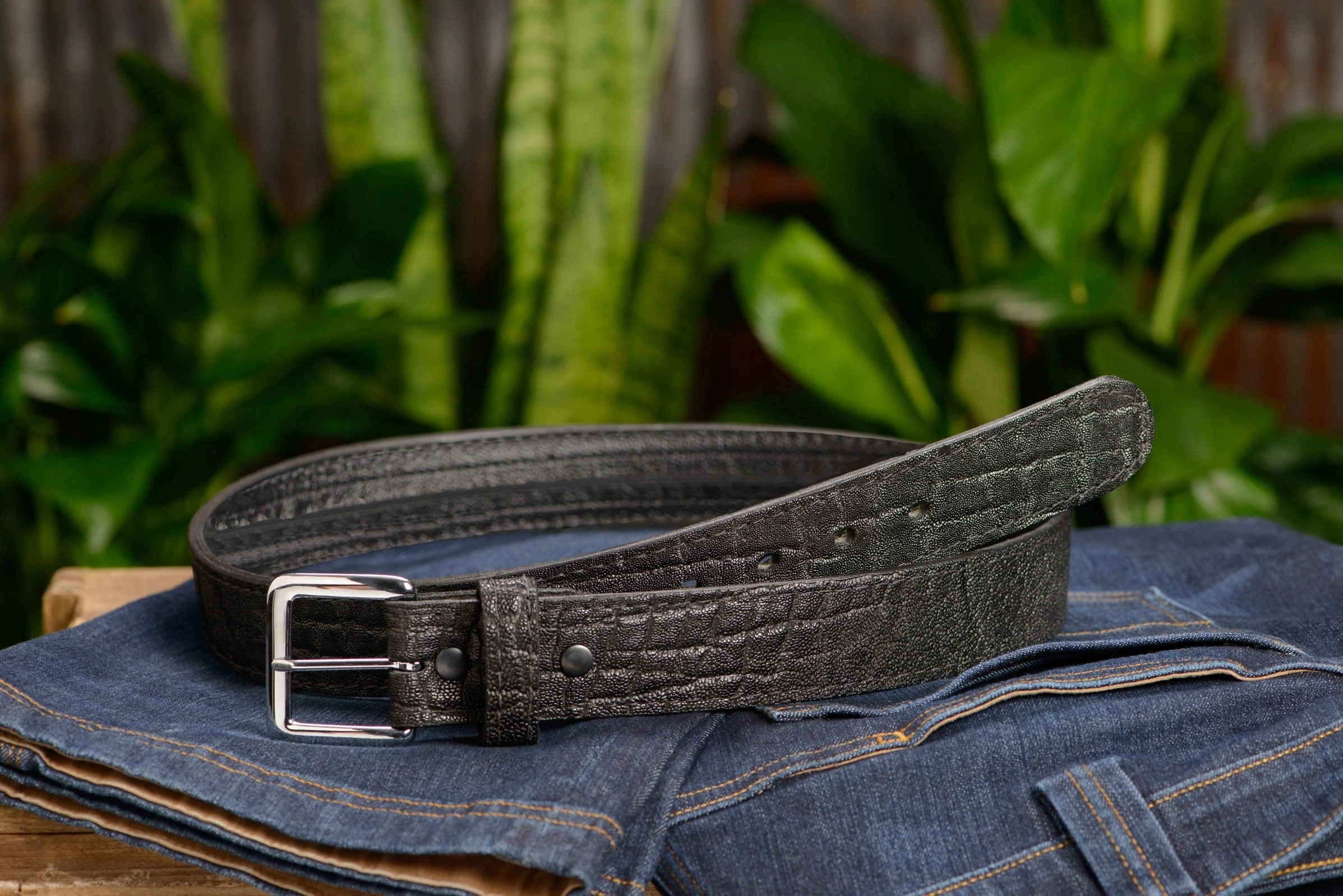 Black Elephant Money Belt With 25" Zipper 1.50" Wide