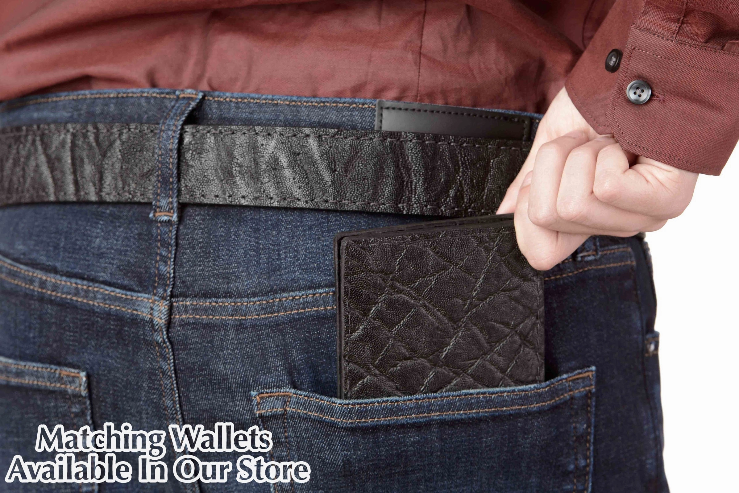Black Elephant Money Belt With 25" Zipper 1.50" Wide