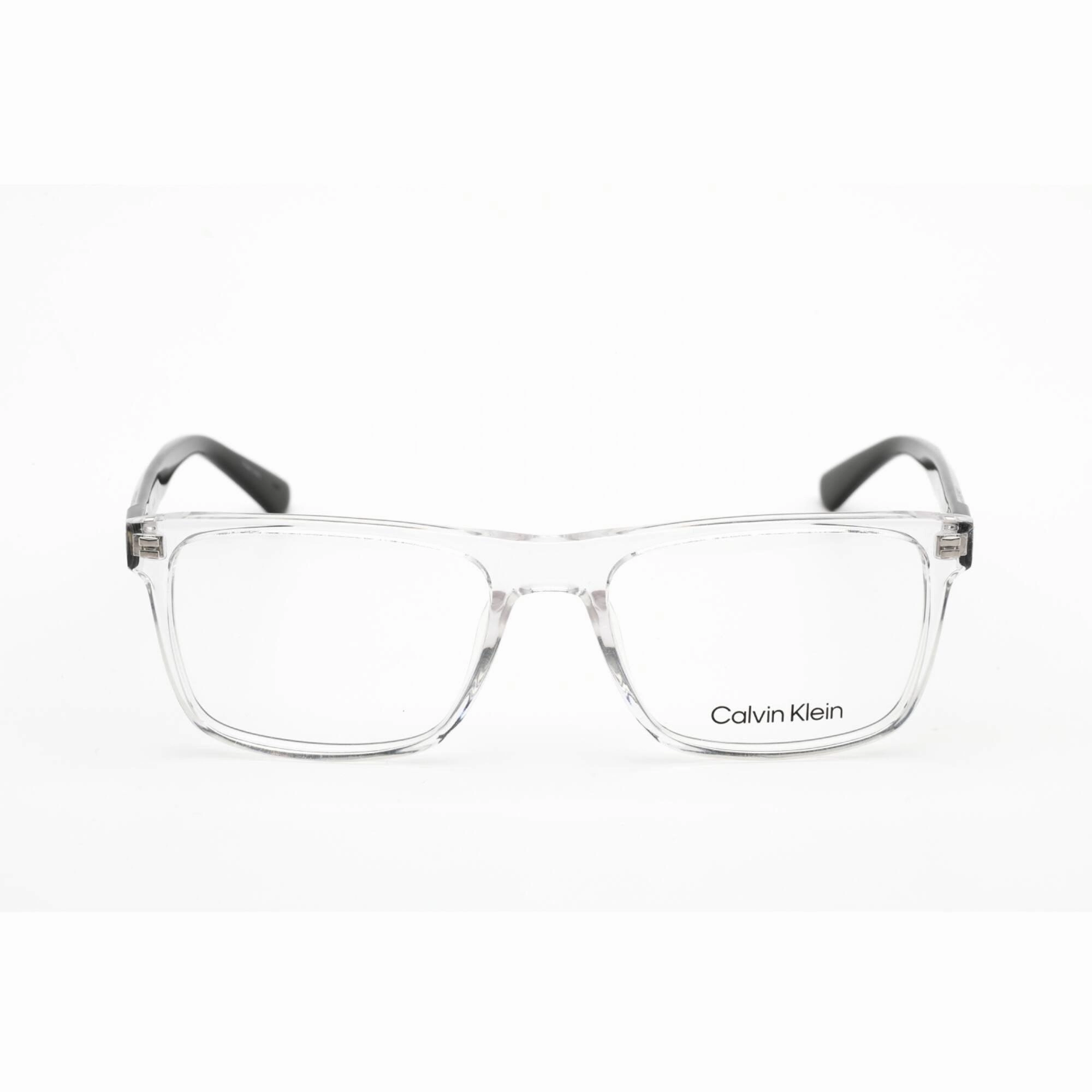 Calvin Klein Men's Eyeglasses - Shiny Crystal Plastic Rectangular Frame | CK20531 971