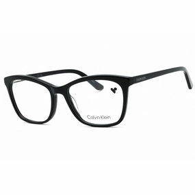 Calvin Klein Women's Eyeglasses - Black Acetate Cat Eye Full Rim Frame | CK19529 001