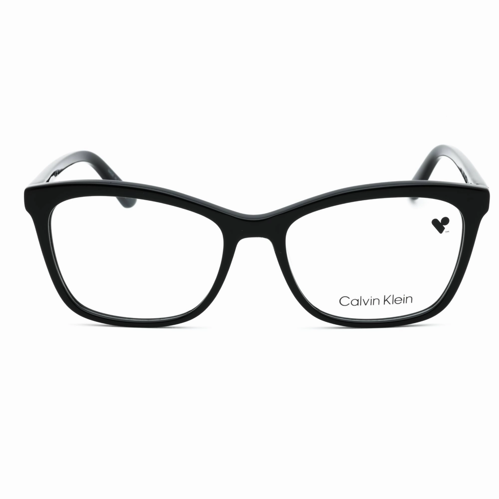 Calvin Klein Women's Eyeglasses - Black Acetate Cat Eye Full Rim Frame | CK19529 001