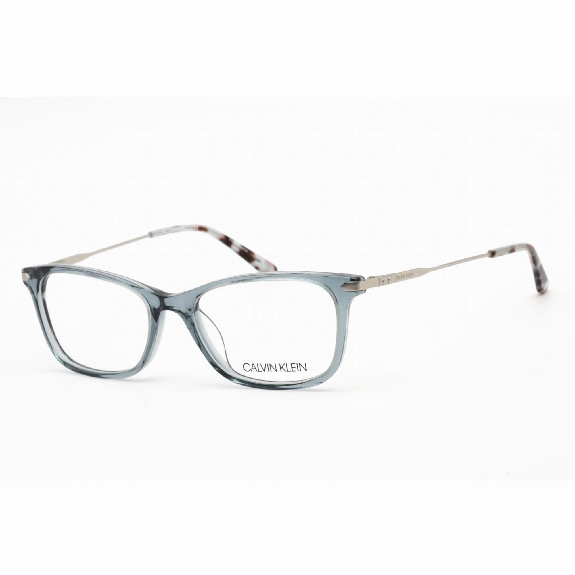 Calvin Klein Women's Eyeglasses - Crystal Slate Blue Plastic Cat Eye | CK18722 419
