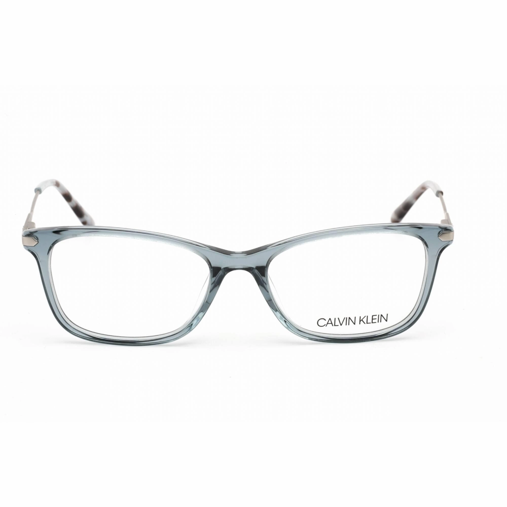 Calvin Klein Women's Eyeglasses - Crystal Slate Blue Plastic Cat Eye | CK18722 419