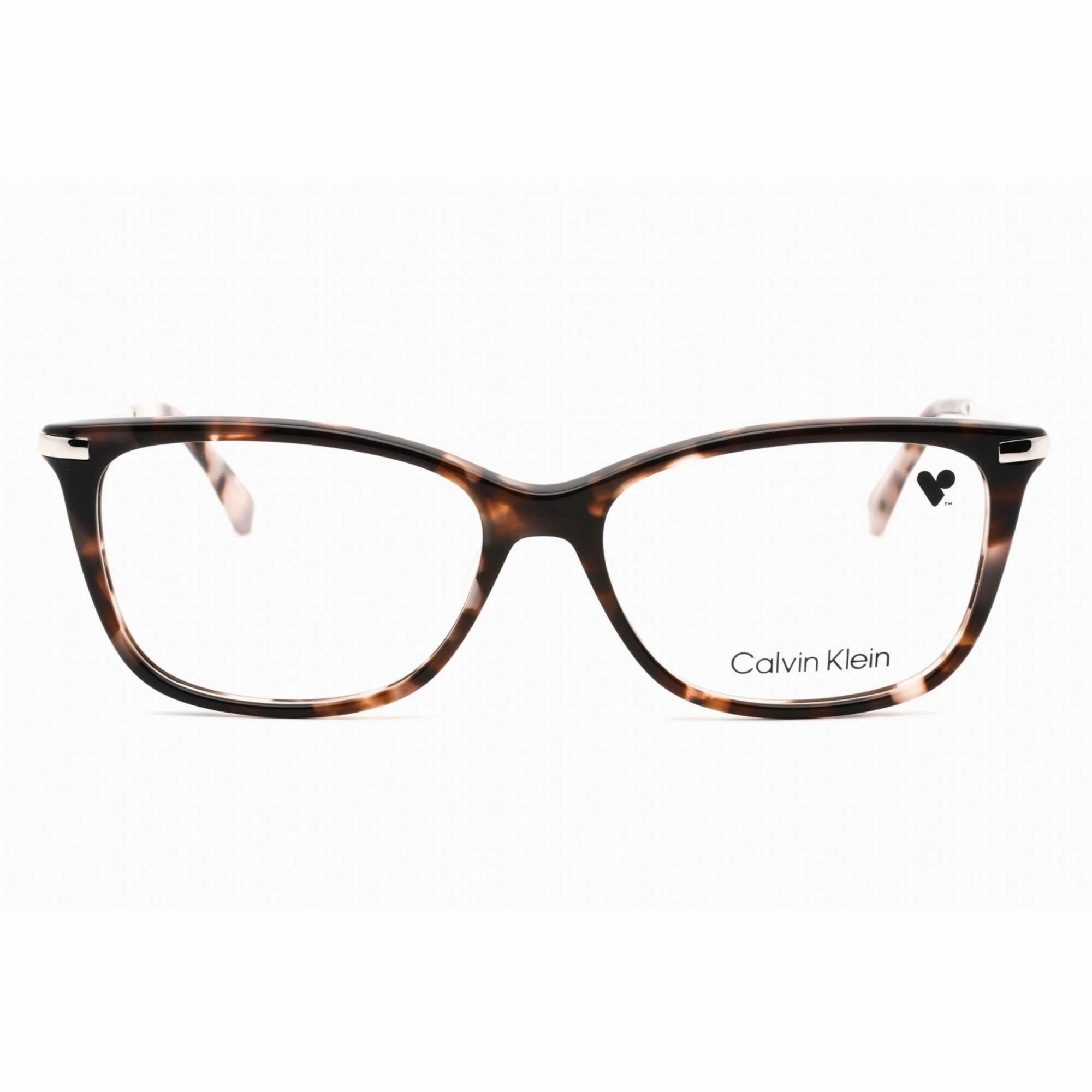 Calvin Klein Women's Eyeglasses - Full Rim Rose Tortoise Plastic Frame | CK22501 663