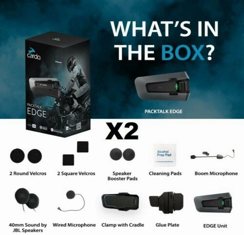 Cardo Packtalk Edge Bluetooth Duo