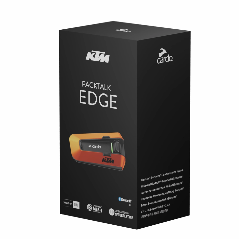 Cardo Packtalk Edge Bluetooth Single KTM Edition