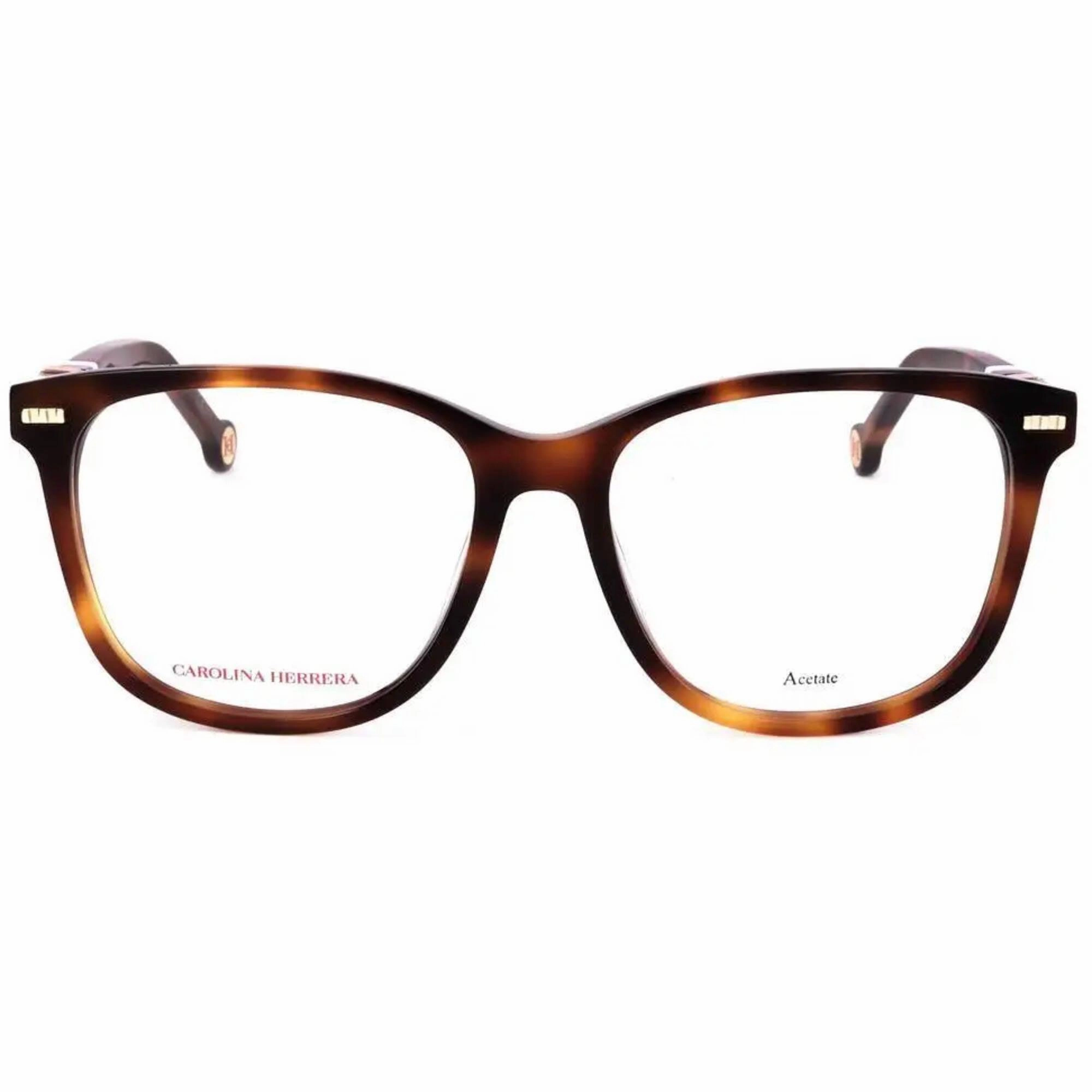 Carolina Herrera Women's Eyeglasses - Demo Lens Havana Ivory Frame | CH 0050 0C1H