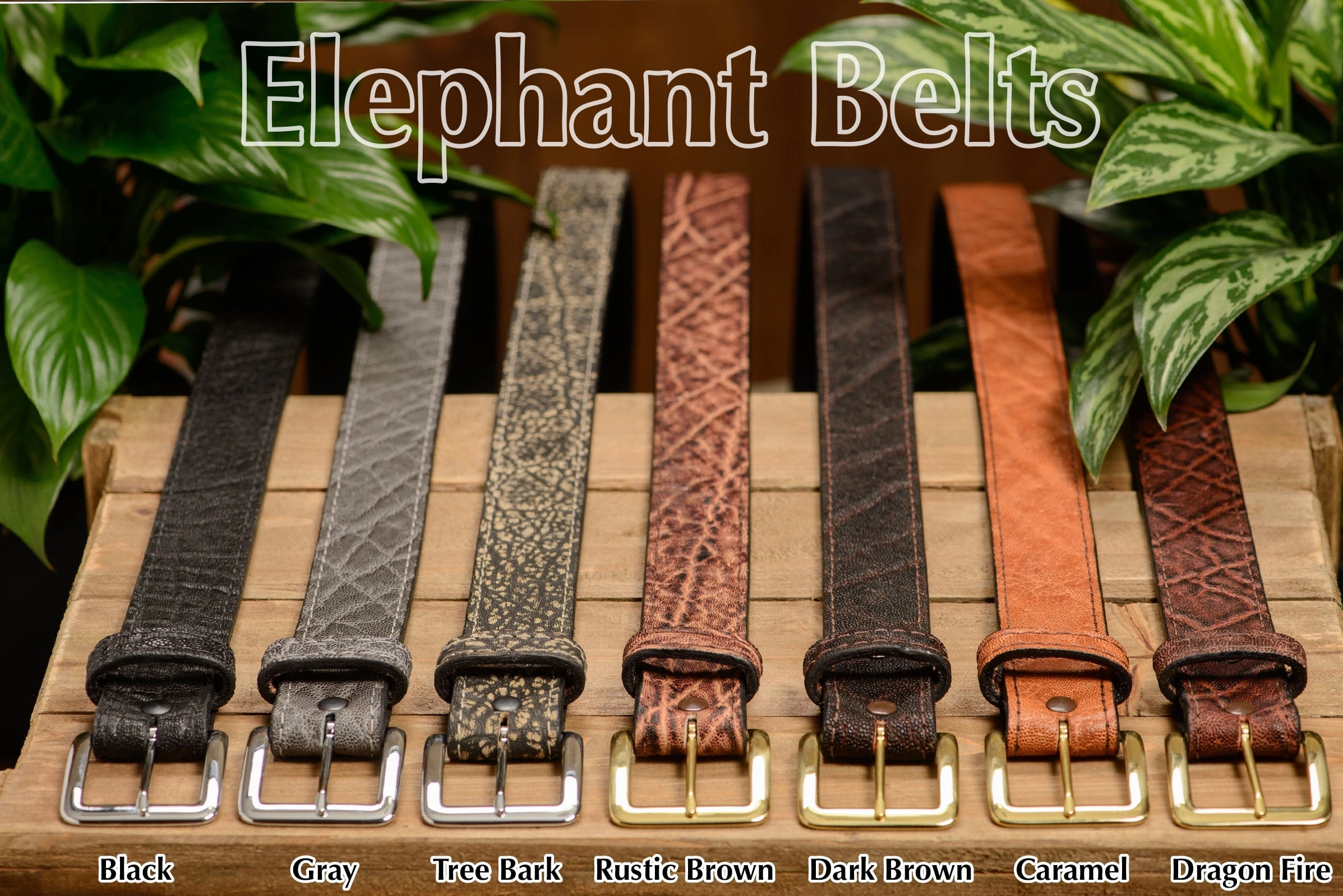Charcoal Gray Elephant Money Belt With 25" Zipper 1.50" Wide