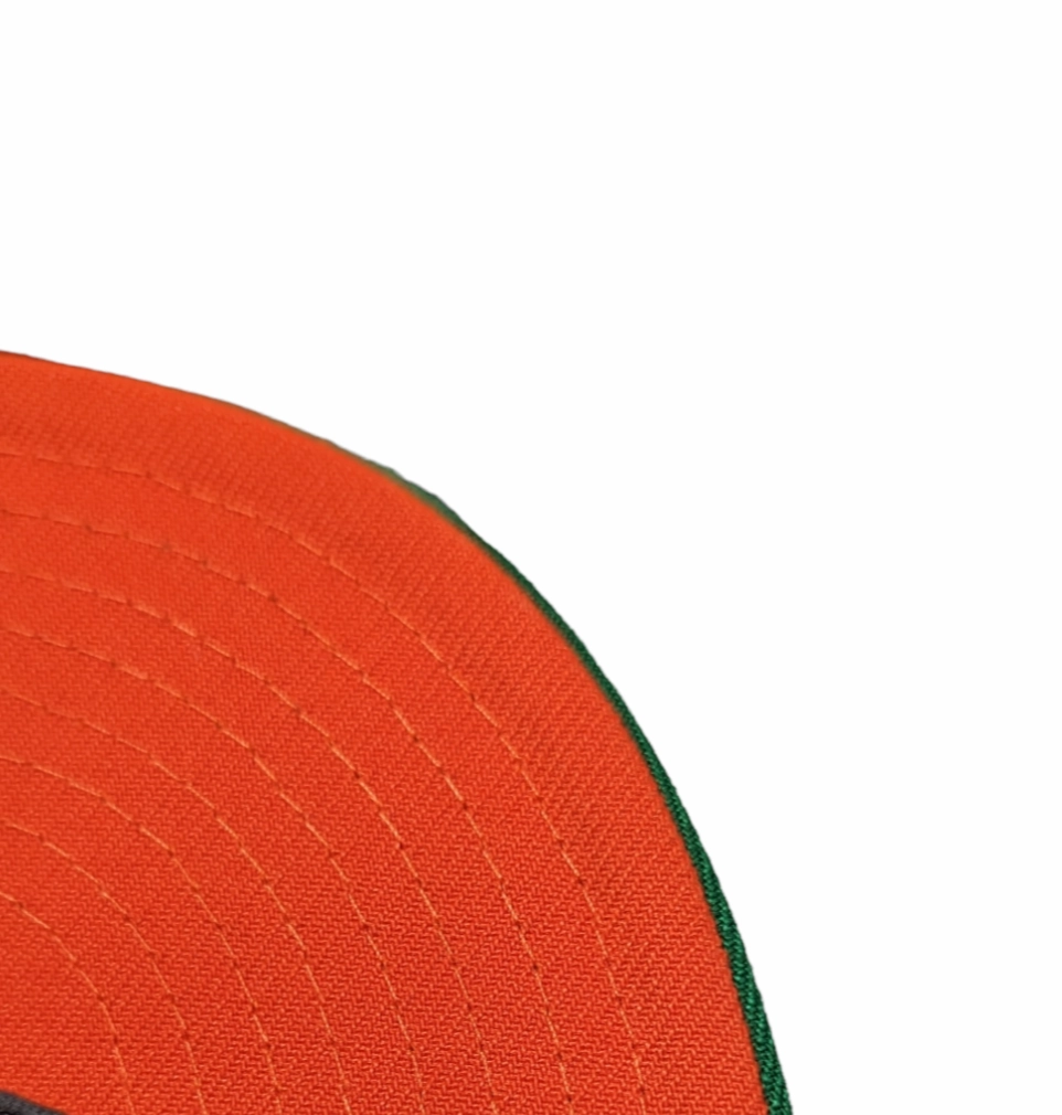 Chicago Cubs New Era Kelly Green/ Orange 59FIFTY Lucky Fitted Hat