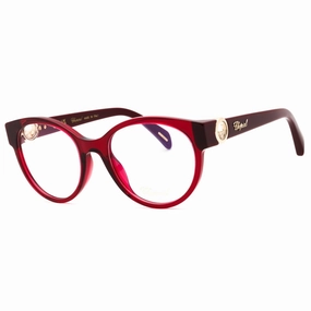 Chopard Women's Eyeglasses - Bordeaux Plastic Full Rim Oval Shape Frame| VCH350S 0954