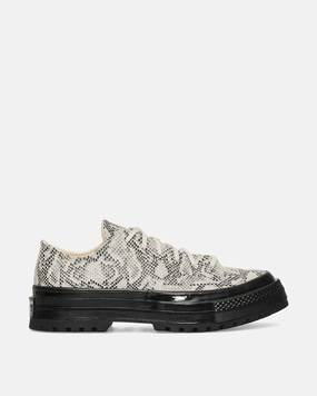 Chuck 70 Formal Suede Snake Print Sneakers Barely Grey