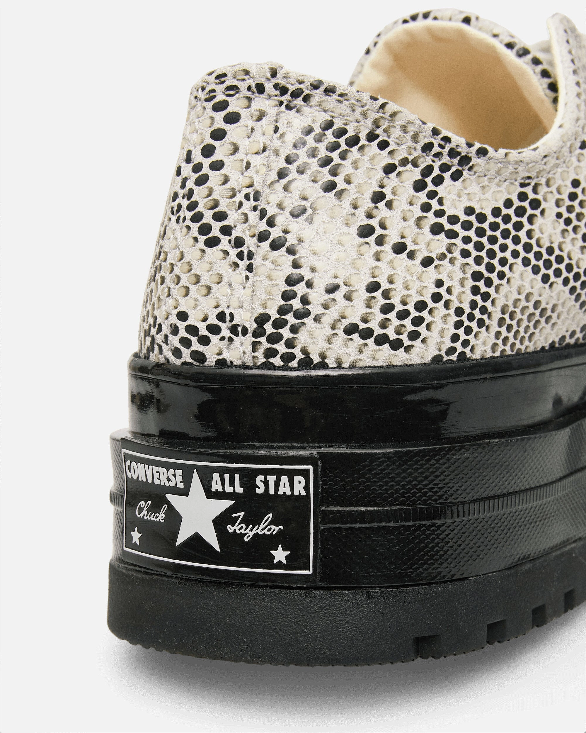 Chuck 70 Formal Suede Snake Print Sneakers Barely Grey