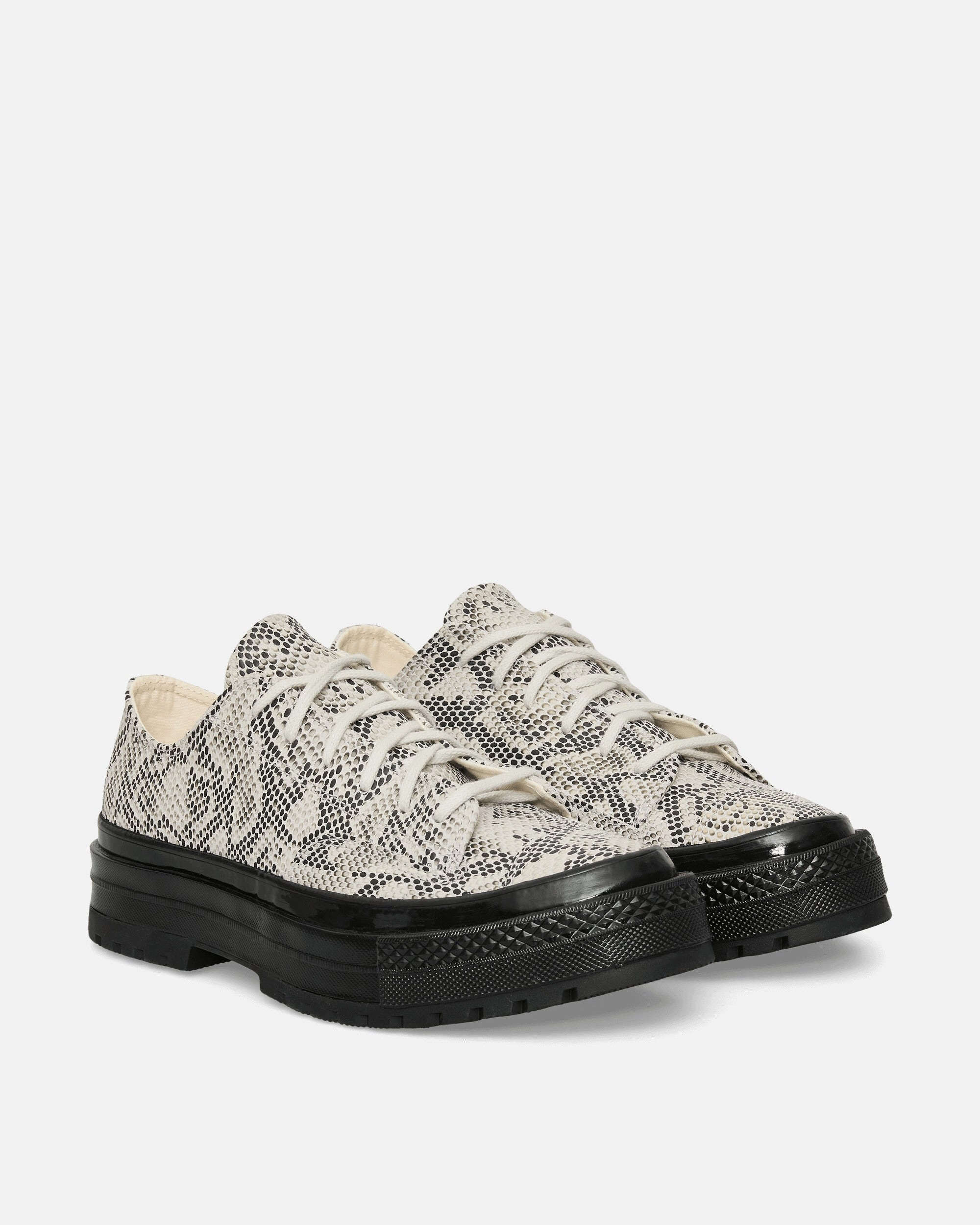 Chuck 70 Formal Suede Snake Print Sneakers Barely Grey