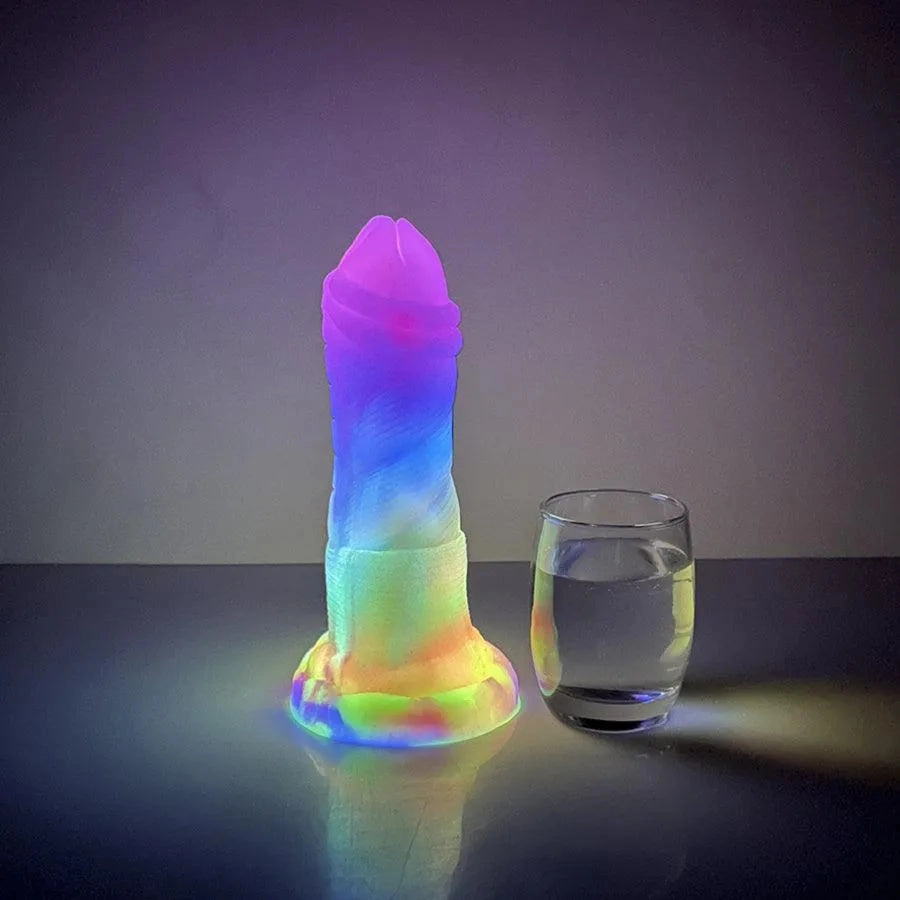 Colorful Silicone Dildo with Strong Suction Cup