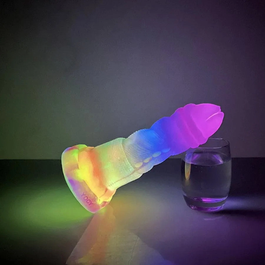Colorful Silicone Dildo with Strong Suction Cup