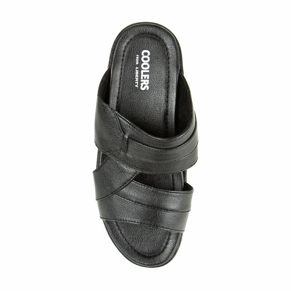 Coolers Casual (Black) Slippers For Men 7153-601 By Liberty