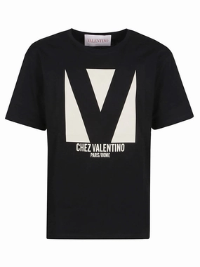 Cotton Jersey Crew Neck T-Shirt With Logo Print