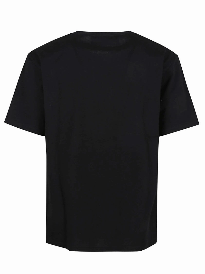 Cotton Jersey Crew Neck T-Shirt With Logo Print