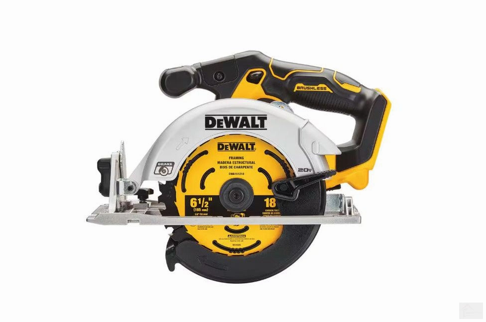 DEWALT DCS565B 20V MAX XR Brushless Circular Saw, 6-1/2-in, Tool Only {DCS565B}