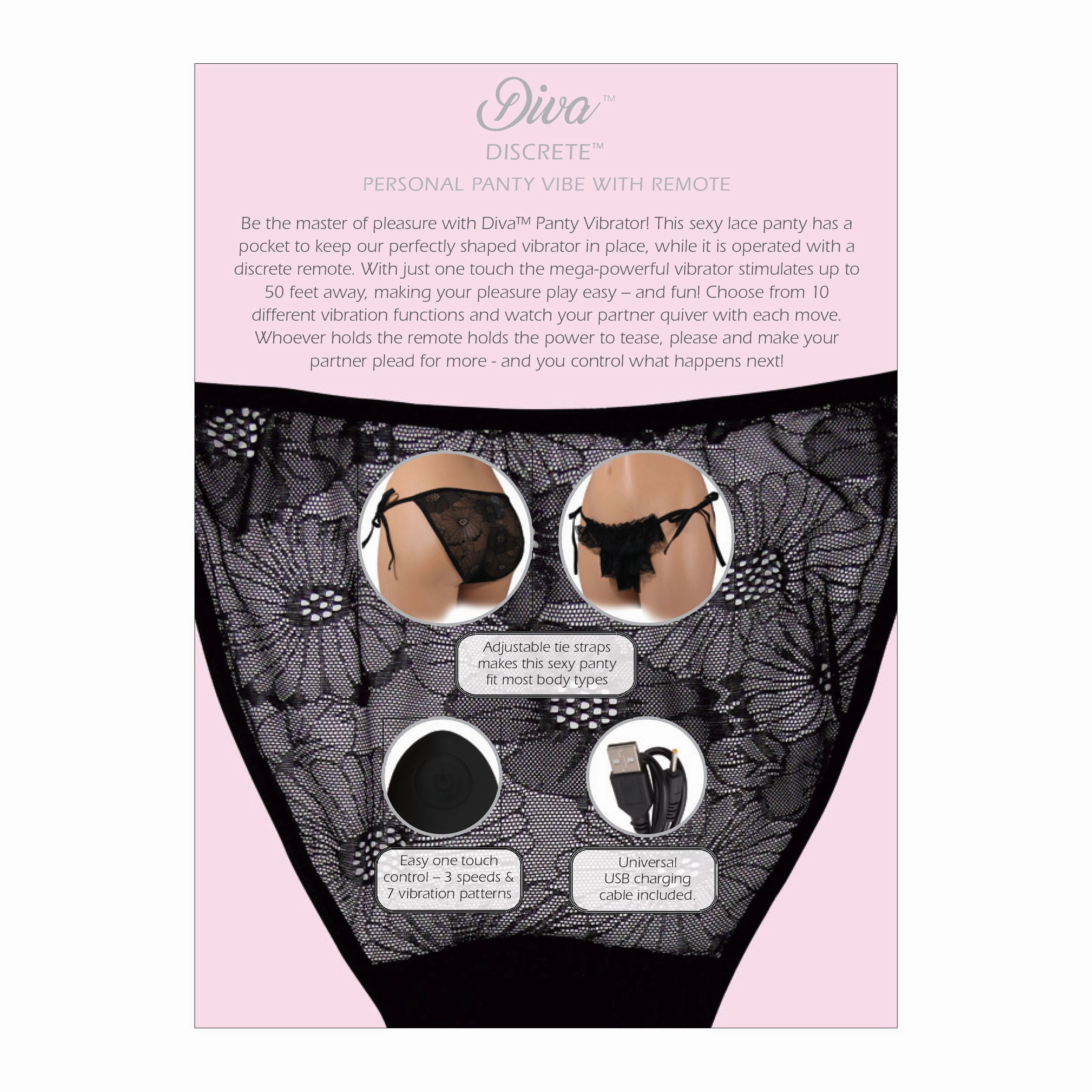 Diva Discrete Panty Vibe w/Remote