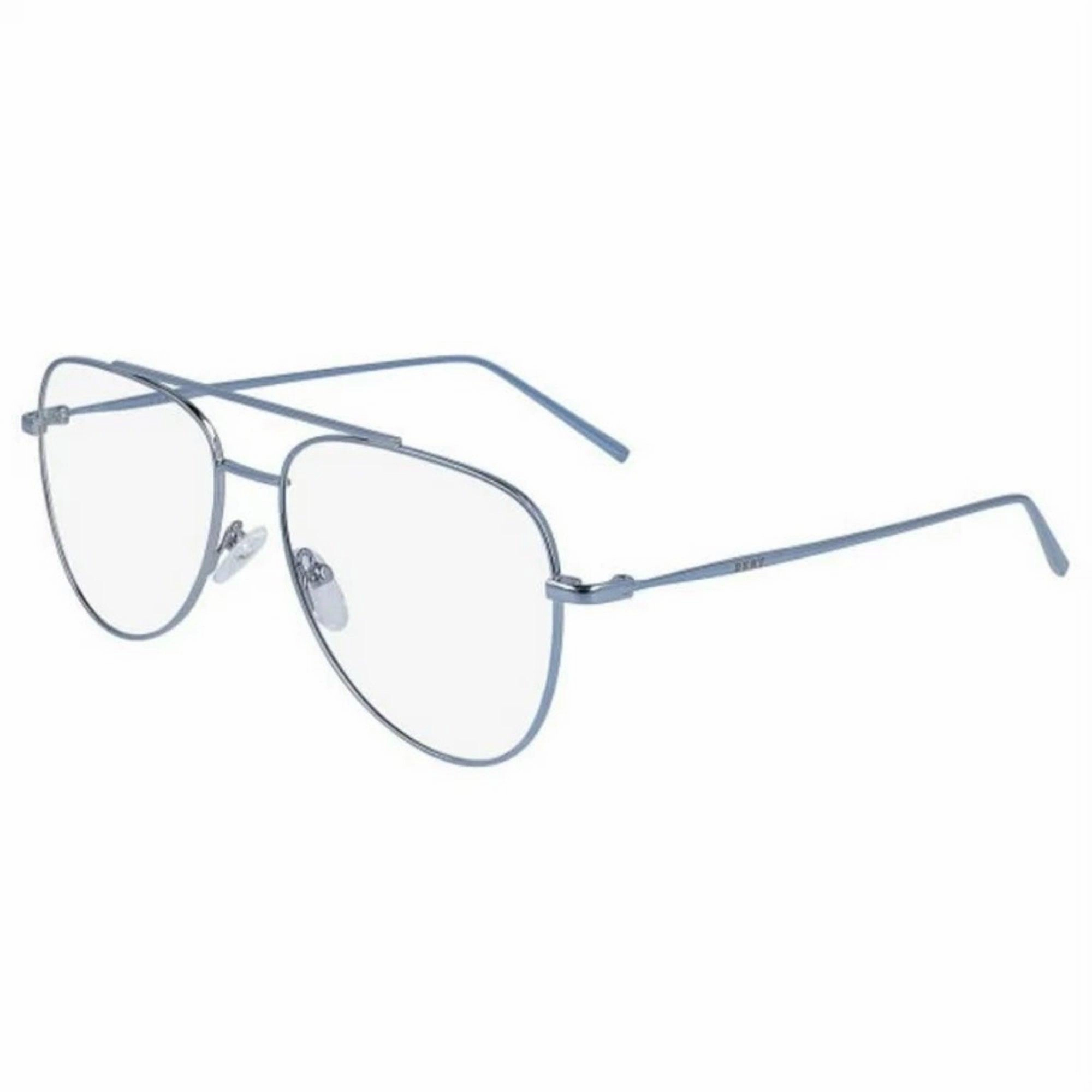 Dkny Unisex Eyeglasses - Light Blue Metal Pilot Frame Demo Lens | DKNY DK1004 400