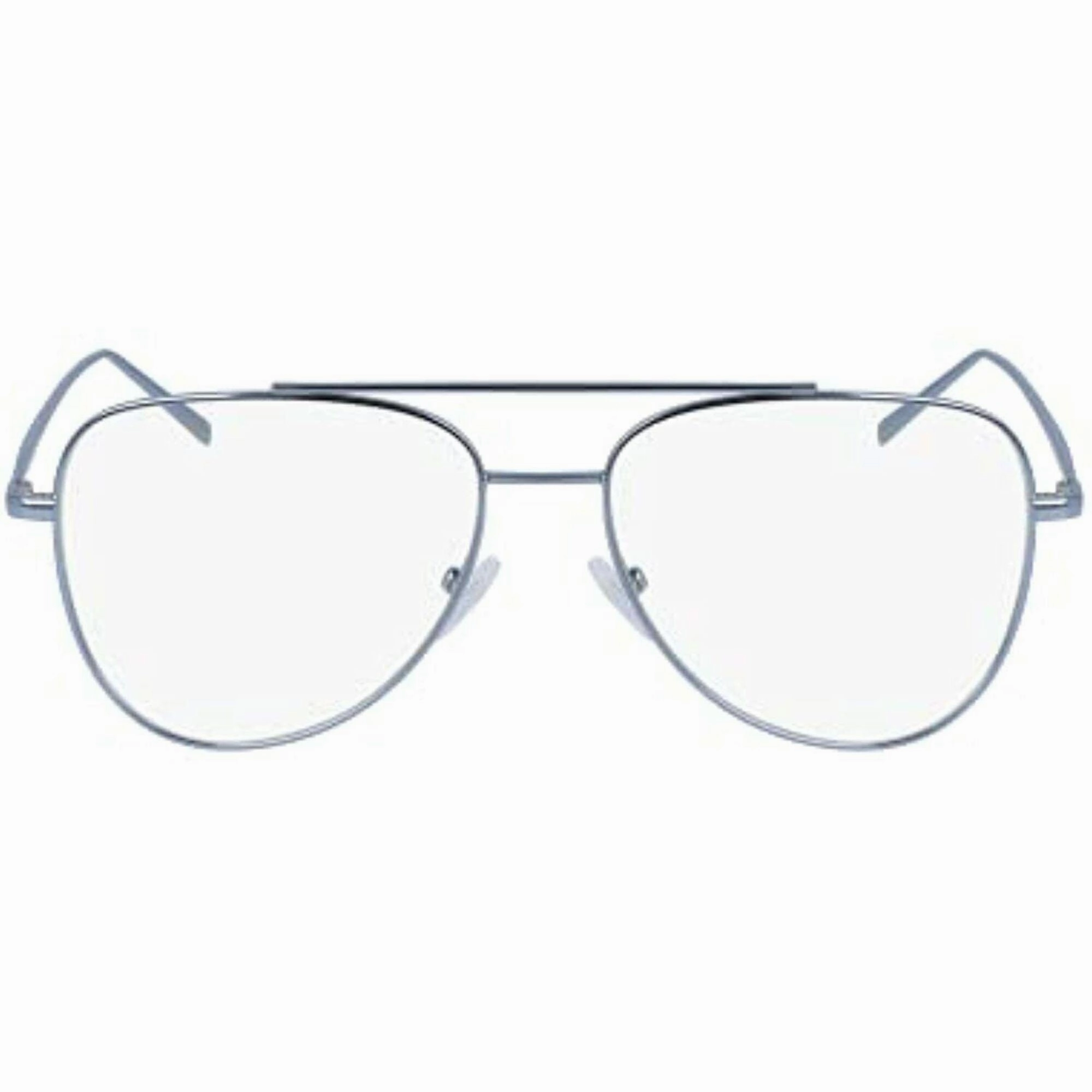 Dkny Unisex Eyeglasses - Light Blue Metal Pilot Frame Demo Lens | DKNY DK1004 400